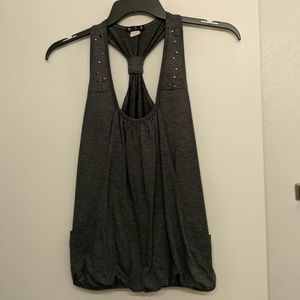 Grey dress tank